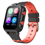 Wonlex KT18 Android 4G παιδικό smartwatch με 2 κάμερες / GPS/ SOS/ βιντεοκλήση- WiFi- Bluetooth (μαύρο-κόκκινο χρώμα)