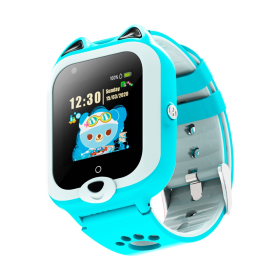 KT22 Android 4G παιδικό smartwatch  με κάμερα - βιντεοκλήση- GPS - σύνδεση σε WiFi - αδιάβροχο IP67 -γαλαζιο χρώμα